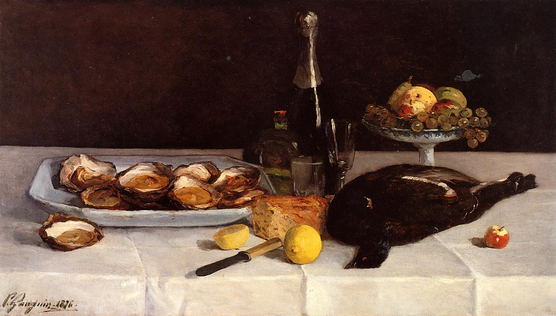 Still Life with Oysters - Paul Gauguin Painting